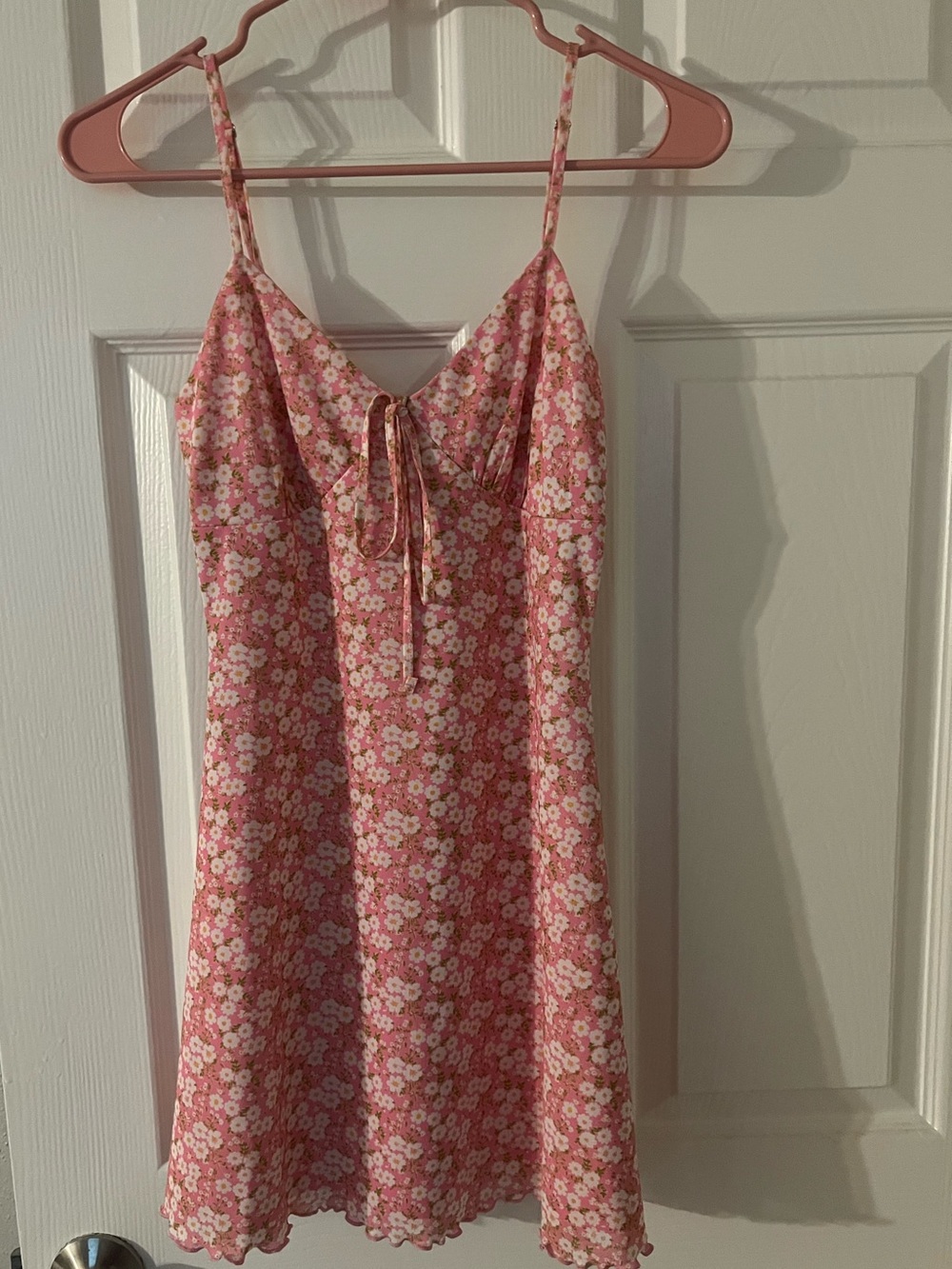 Floral Pink Slip Dress — Women dresses
